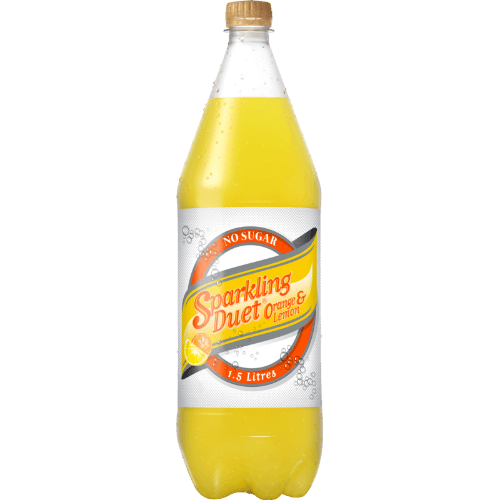 Sparkling Duet No Sugar Orange & Lemon Flavour Soft Drink