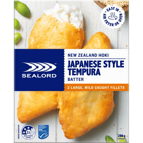 Sealord Hoki Japanese Style Tempura Batter Wild Caught Fillets