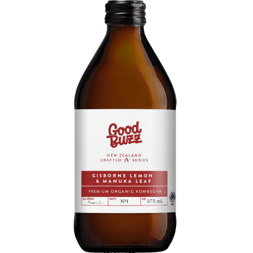 Good Buzz A Series Gisborne Lemon & Manuka Leaf Premium Organic Kombucha