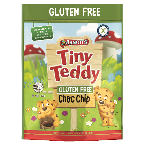Arnott's Tiny Teddy Gluten Free Choc Chip Biscuits