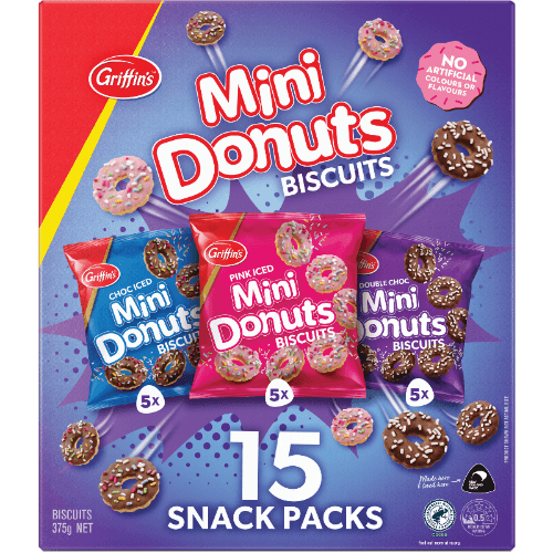 Griffin's Mini Donuts Biscuits Snack Packs