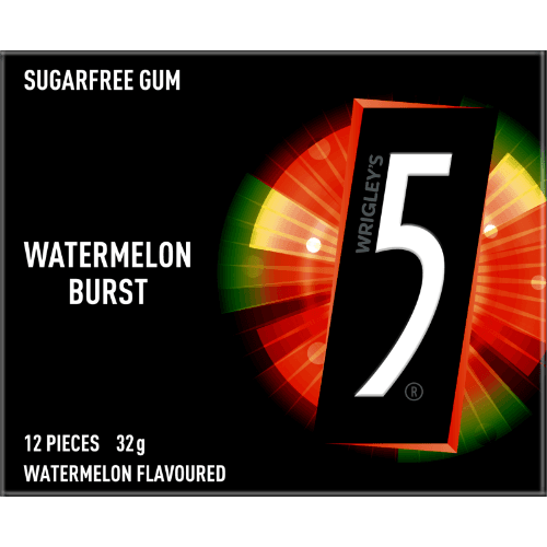 5 Gum Watermelon Sugar Free Chewing Gum