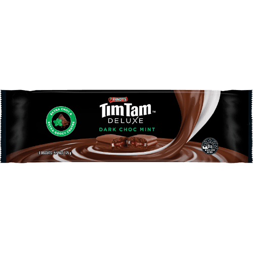 Arnott's Tim Tam Deluxe Dark Choc Mint Chocolate Biscuits