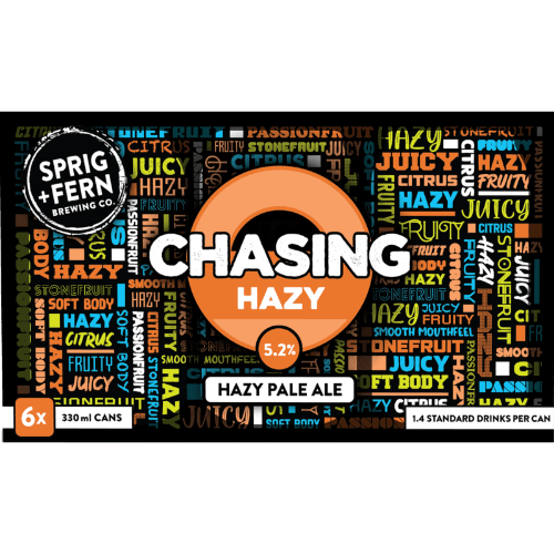 Sprig + Fern Brewing Co. Chasing Hazy Pale Ale Cans 6 × 330 mL