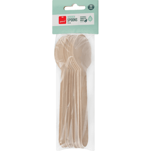 Pams Wooden Spoon 10 pack