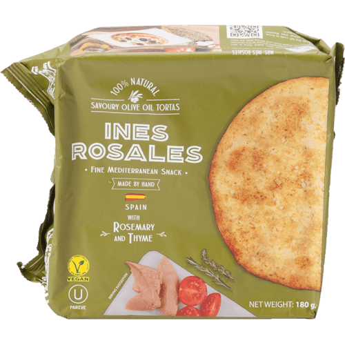 Ines Rosales Rosemary & Thyme Savoury Olive Oil Torta Crackers