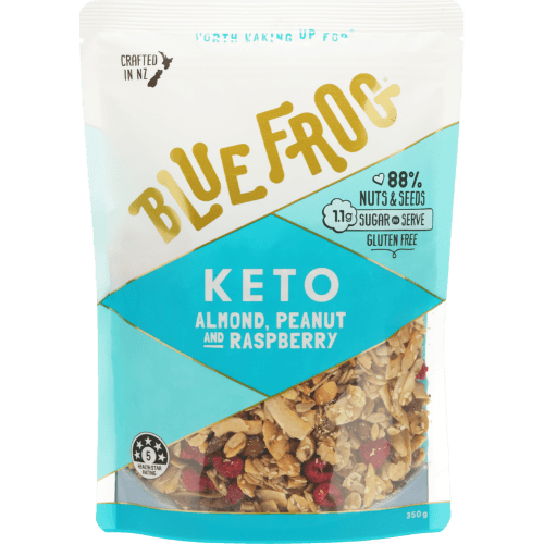 Blue Frog Keto Almond Peanut And Raspberry Cereal