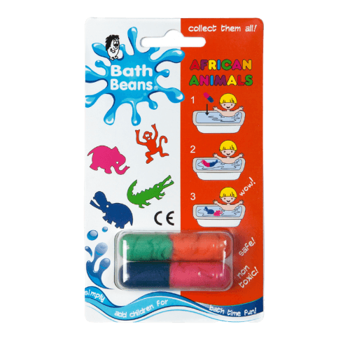 The Bean People African Animals Bath Beans