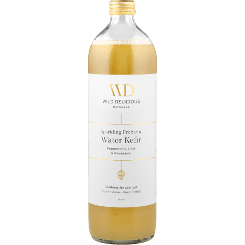 Wild Delicious Matakana Peppermint Lime & Kawakawa Water Kefir