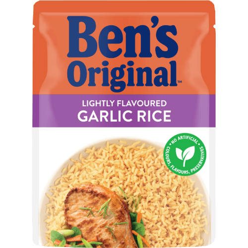 Ben's Original Lightly Flavoured Garlic Rice Microwave Pouch