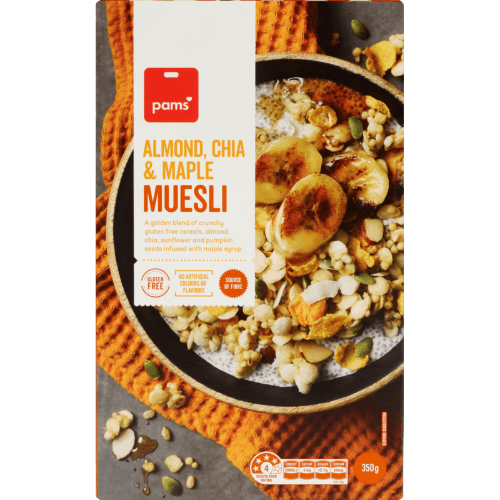 Pams Almond Chia & Maple Muesli