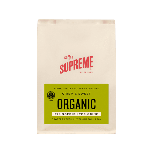Coffee Supreme Organic Plunger Grind Coffee 200 g
