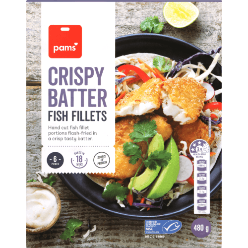 Pams Crispy Batter Fish Fillets