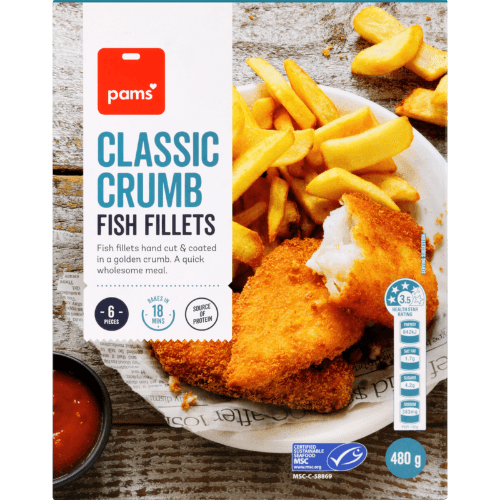 Pams Classic Crumb Fish Fillets