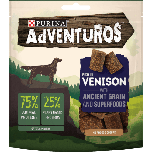 Purina Adventuros Dog Treats Venison Bites 120 g