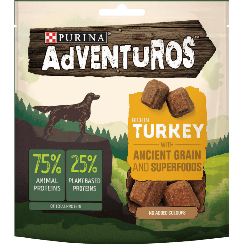 Purina Adventuros Training Bites with Turkey Dog Treats 120 g