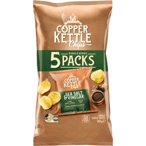Copper Kettle Sea Salt & Vinegar Potato Chips Multipack