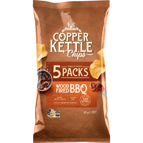 Copper Kettle Wood Fired BBQ Potato Chips Multipack