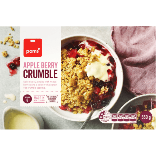 Pams Apple Berry Crumble 550 g