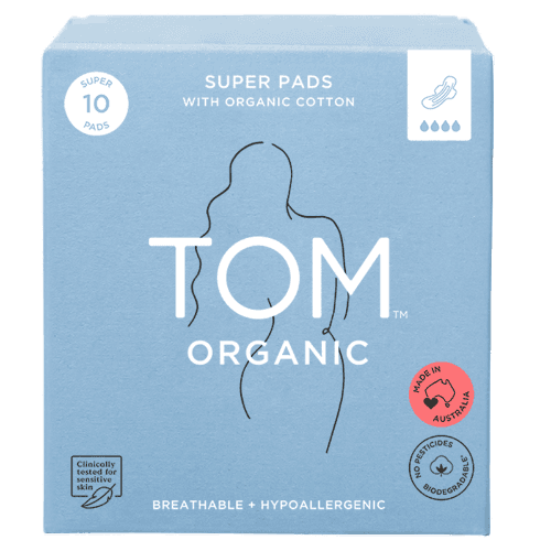 Tom Organic Organic Super Pads With Wings