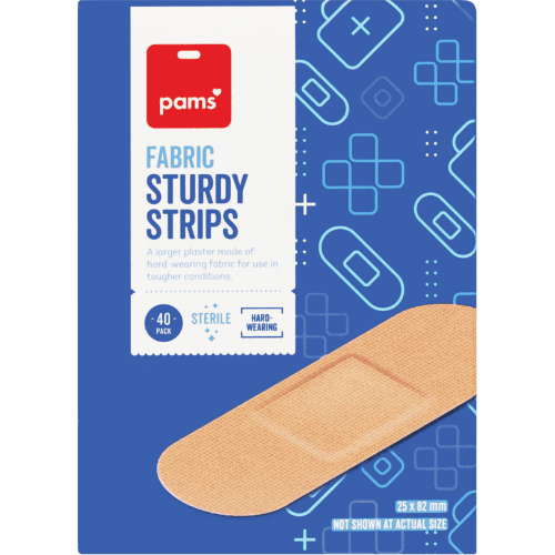 Pams Fabric Sturdy Plaster Strips 40 pack