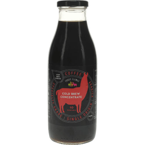Three Llamas Coffee Cold Brew Concentrate Coffee 500 mL