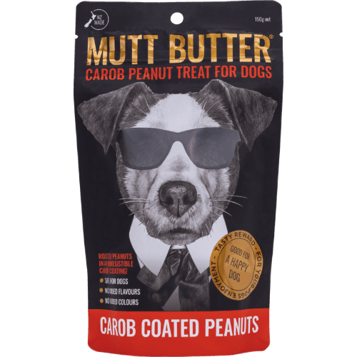 Mutt Butter Carob Coated Peanuts Treat For Dogs