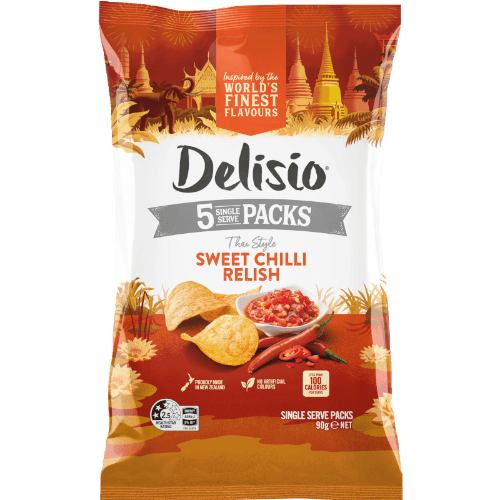 Bluebird Delisio Sweet Chilli Relish Potato Chips Multipack