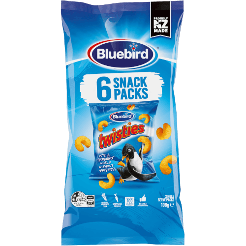 Bluebird Twisties Cheese Corn Snacks Multipack