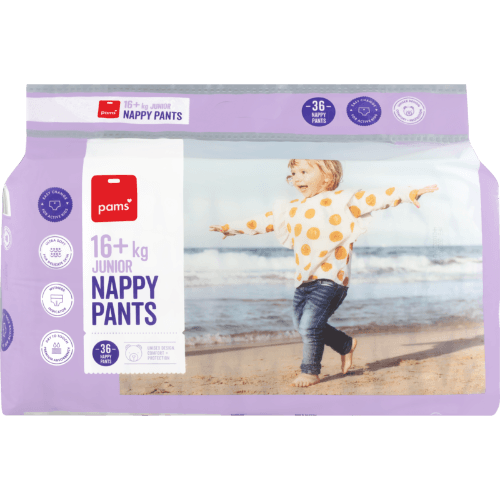 Pams Nappy Pants Boys & Girls 16kg+ Junior