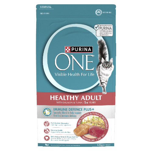 Purina ONE Healthy Adult Salmon & Tuna Dry Cat Food