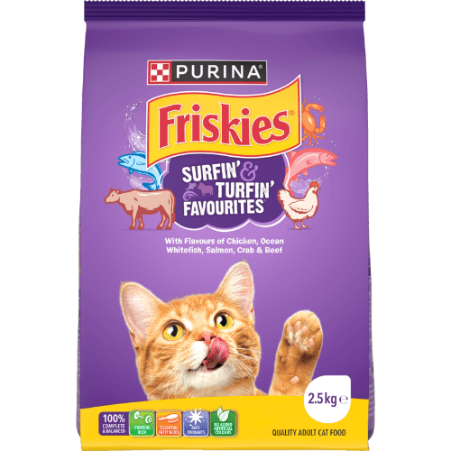 Purina Friskies Surfin' & Turfin' Favourites Adult Dry Cat Food