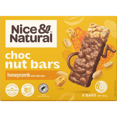 Nice & Natural Honeycomb Choc Nut Bars