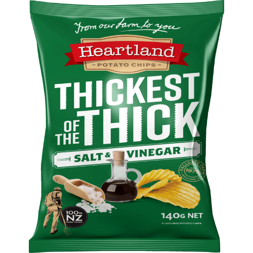 Heartland Thickest of The Thick Salt & Vinegar Potato Chips