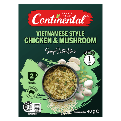 Continental Sensations Vietnamese Chicken & Shitake Mushroom With Vermicelle Noodles Soup