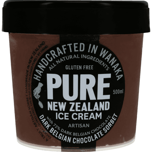 Pure NZ Gluten Free Artisan Dark Belgian Chocolate Sorbet