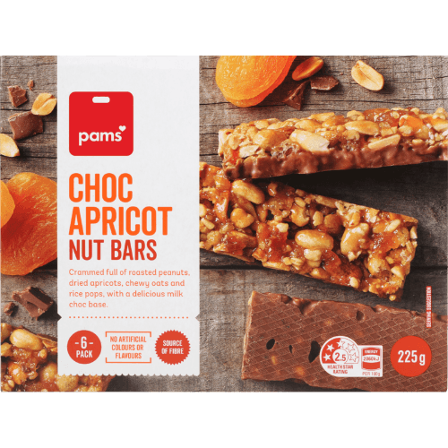Pams Choc Apricot Nut Bars