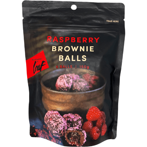 Loaf Raspberry Brownie Balls
