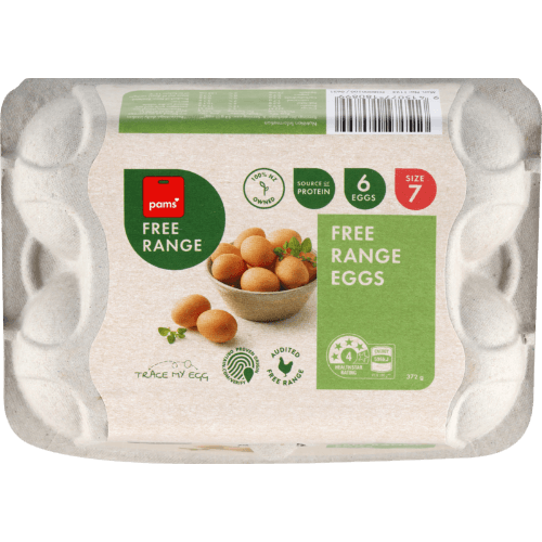 Pams Free Range Size 7 Eggs