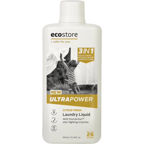 Ecostore Ultra Power Citrus Fresh 3 In 1 Laundry Liquid 925 mL