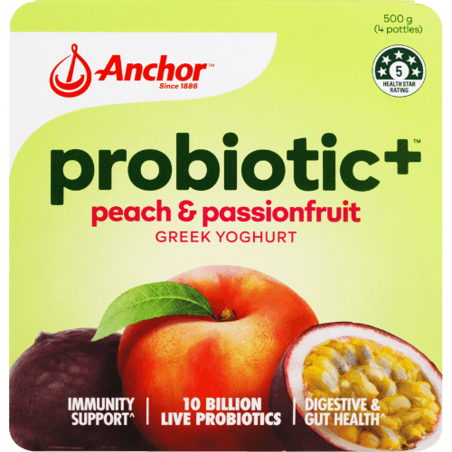 Anchor Probiotic+ Peach & Passionfruit Greek Yoghurt