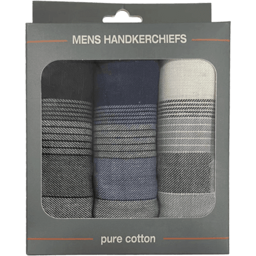 Korbond Mens Handkerchiefs 3 pack