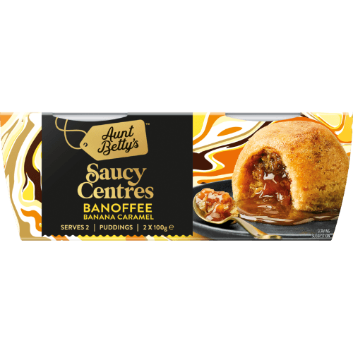 Aunt Betty's Saucy Centres Banoffee Banana Caramel Pudding