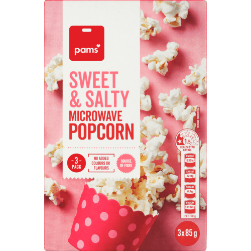 Pams Sweet & Salty Microwave Popcorn
