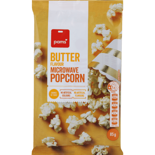 Pams Butter Flavour Microwave Popcorn