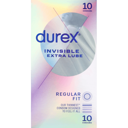 Durex Invisible Extra Lube Condoms 10 pack