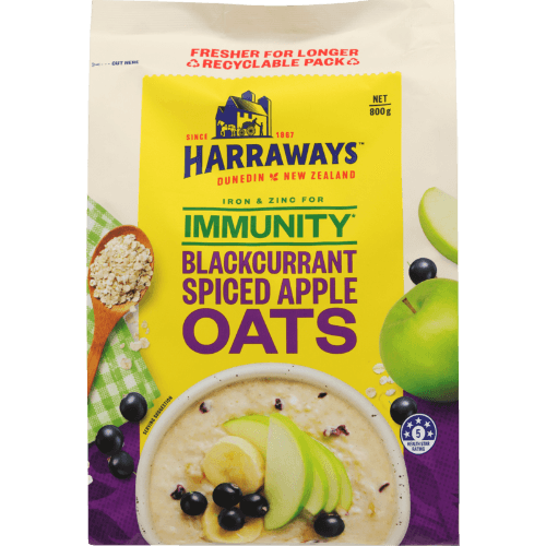 Harraways Immunity Blackcurrant Spiced Apple Oats