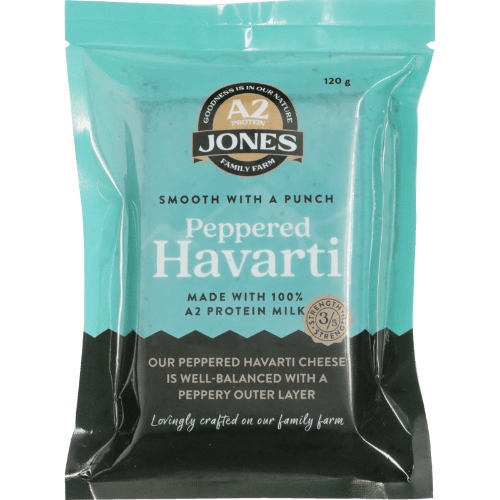 Jones Family Farm Peppered Havarti A2 Cheese