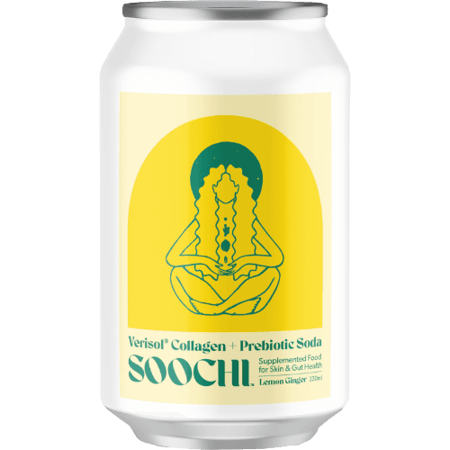 Soochi Lemon Ginger Collagen + Prebiotic Soda