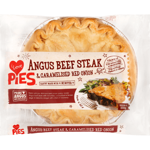 I Love Pies Angus Beef Steak & Caramelised Red Onion Pie